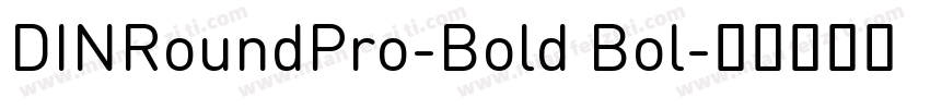 DINRoundPro-Bold Bol字体转换